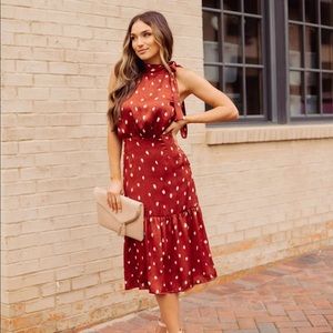 NWOT TCEC by Vici Tie Neck Dress size medium